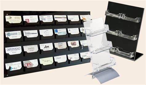 multi tier business card holder.